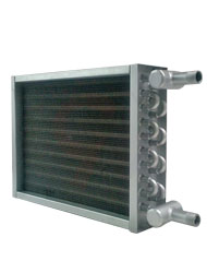 Steel fin condenser